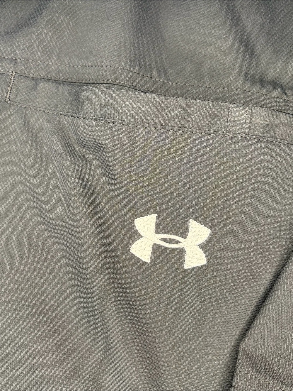 Under Armour Men's Black Short-Sleeve Button-Down Shirt with WVU Logo - Picture 5 of 10